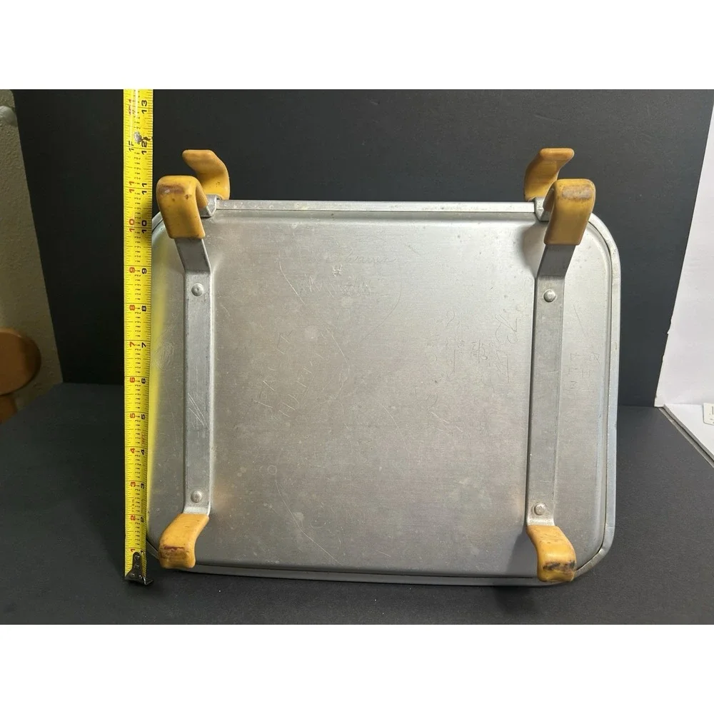 TraCo Vintage Aluminum Drive-In Car Hop Window Serving Tray Dallas, USA